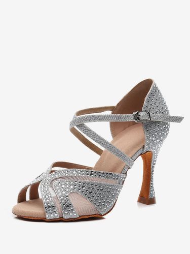 Chaussures de danse salsa et latine pailletes talon sur-mesure - milanoo.com - Modalova