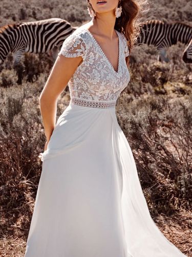 Robe de mariée bohème| Mariage moderne - milanoo.com - Modalova
