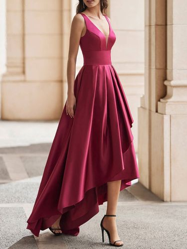 Robe de cocktail mariage robe de soirée col rond sans manche dos nu - milanoo.com - Modalova