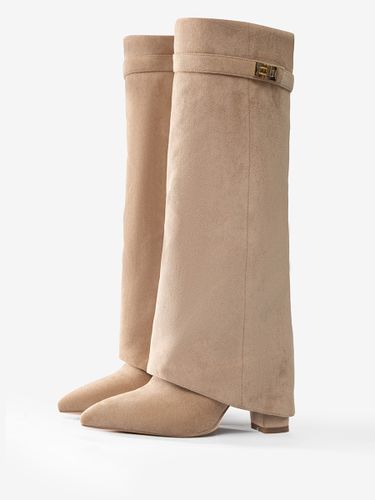 Bottes pliantes à talons hauts - milanoo.com - Modalova