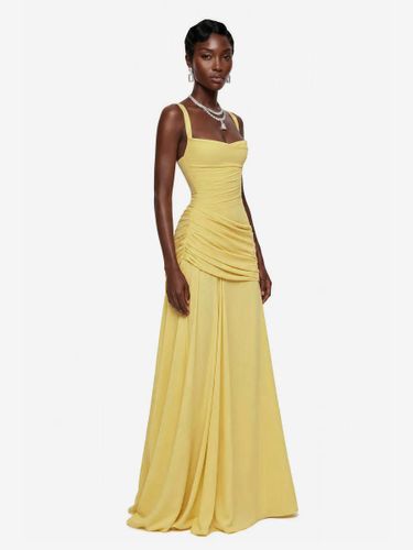Robe de soirée robe de bal décolleté travaillé en polyester longue jusqu'au sol plissée robe de soirée formelle - milanoo.com - Modalova
