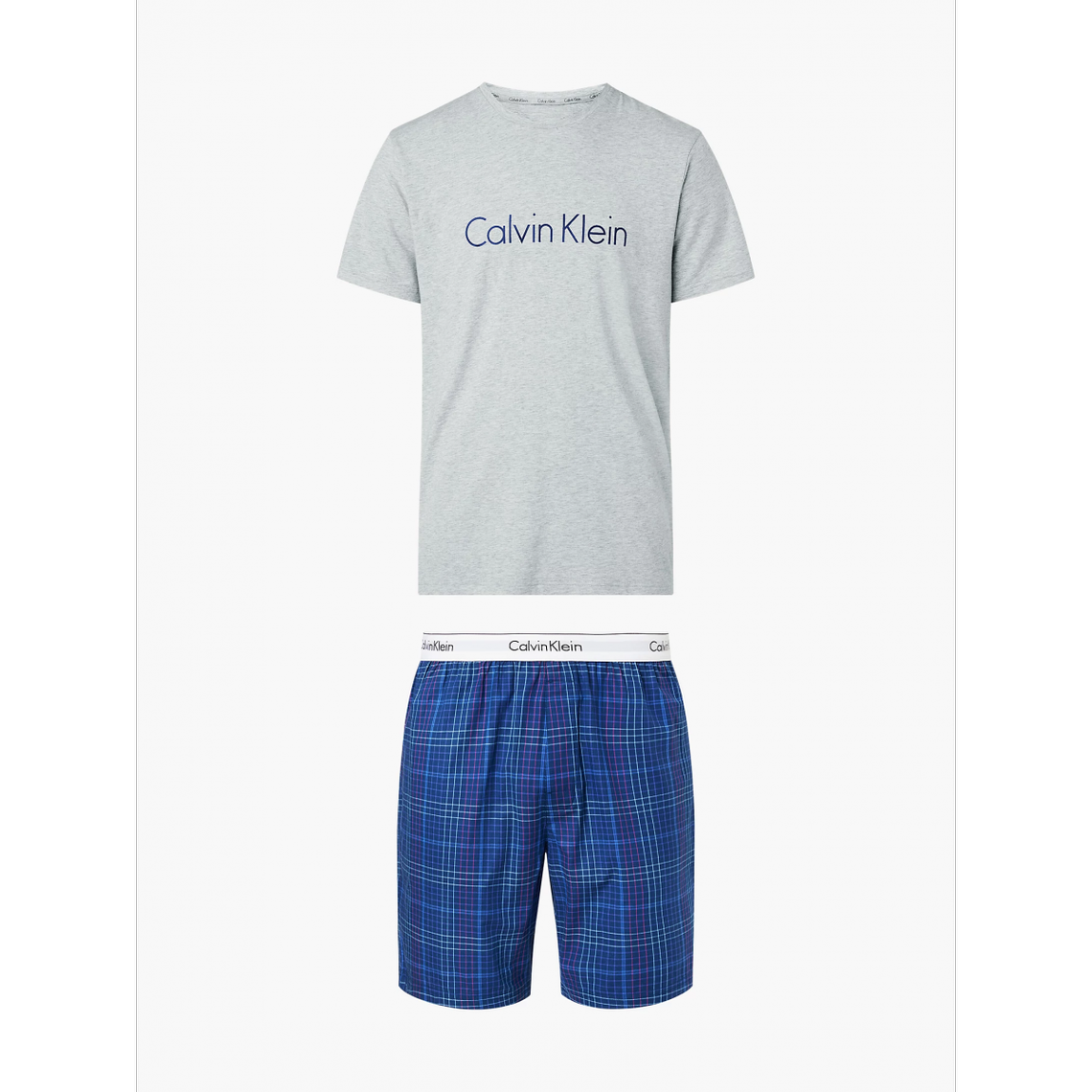 Ensemble Pyjama Short et T-Shirt - Gris - Calvin Klein Underwear - Modalova