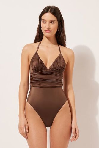 One Piece Swimsuit Shiny Satin Woman Size L - Calzedonia - Modalova