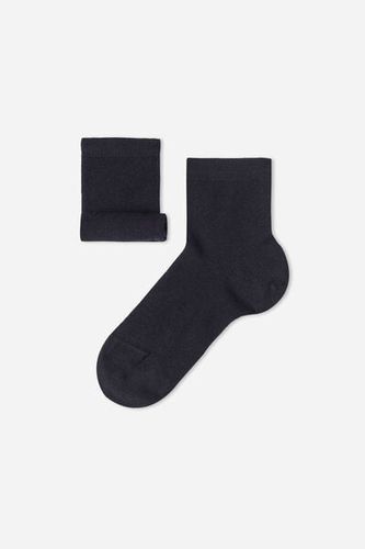 Kids Cashmere Blend Short Socks Unisex Blue Size 28-30 - Calzedonia - Modalova