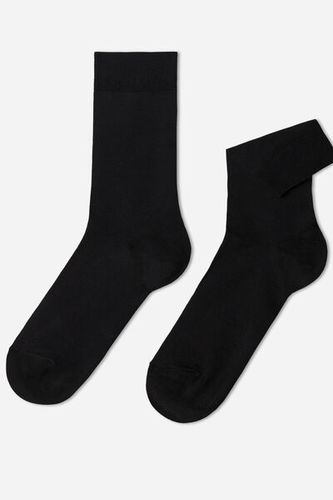 Men’s Stretch Cotton Crew Socks Man Black Size 44-45 - Calzedonia - Modalova