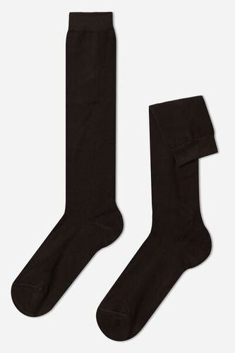 Men’s Warm Cotton Long Socks Man Brown Size 46-47 - Calzedonia - Modalova
