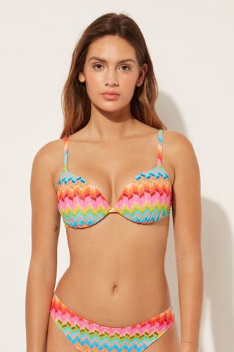 Lightly Padded Push-up Swimsuit Top Rainbow Woman Multicolor Size 3 - Calzedonia - Modalova