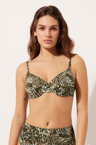 Push Up Swimsuit Top Tropical Animalier Woman Green Size 3 - Calzedonia - Modalova