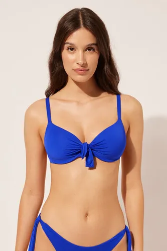 Lightly Padded Push-up Swimsuit Top Indonesia Woman Blue Size 4 - Calzedonia - Modalova