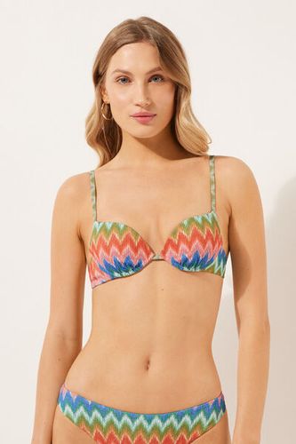 Super Push Up Swimsuit Top Elegant Chevron Woman Size 1 - Calzedonia - Modalova