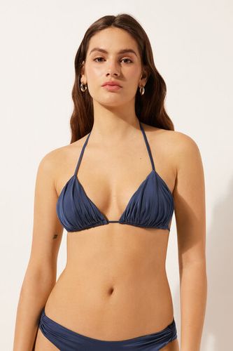Triangle Swimsuit Top Timeless Diva Woman Blue Size 3 - Calzedonia - Modalova