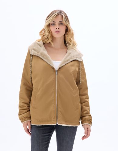 Parka réversible avec intérieur duveteux - marron - celio - Modalova