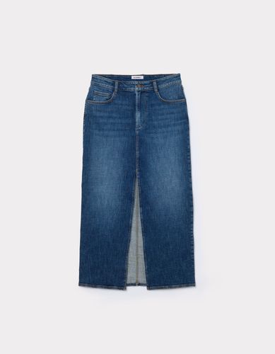 Jupe en denim avec fente - denim - celio - Modalova