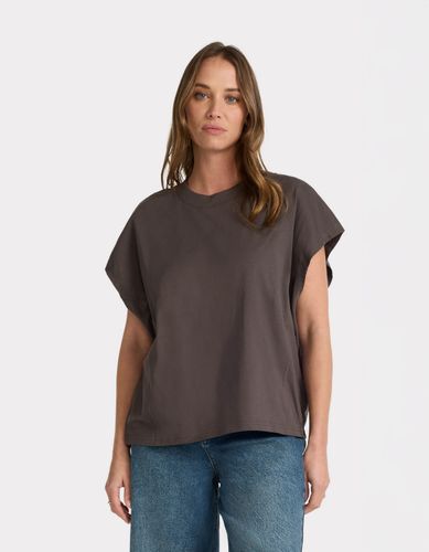 T-shirt coton épais oversize sans manche - gris - celio - Modalova