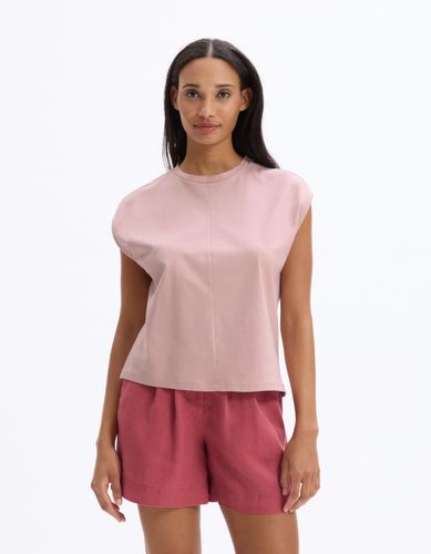 T-shirt sans manche en coton boxy - rose - celio - Modalova