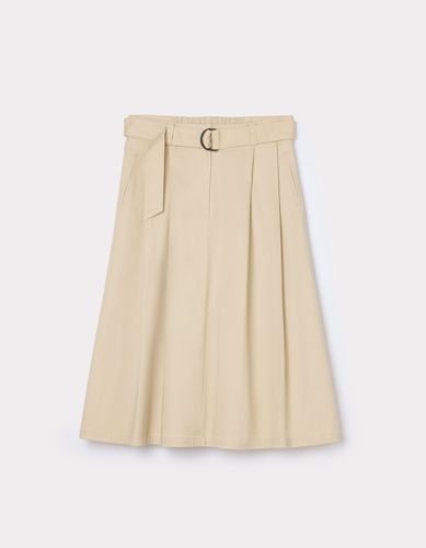 Jupe plissée à taille élastiquée - beige - celio - Modalova