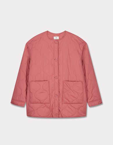 Veste matelassé col rond - rose - celio - Modalova