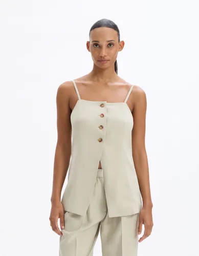 Top habillé à bretelle - gris - celio - Modalova
