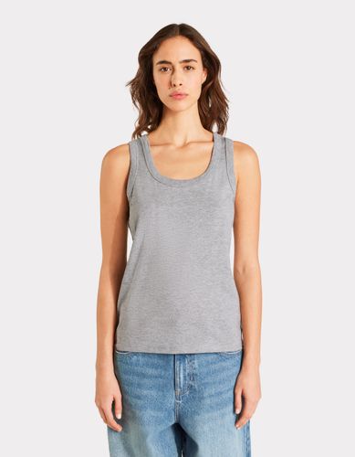 Débardeur à larges bretelles en coton mélangé - gris chiné - celio - Modalova