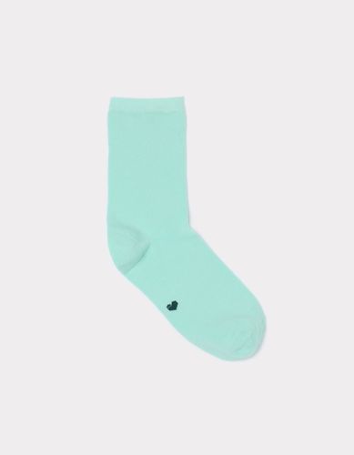 Chaussettes courtes en coton - vert d'eau - celio - Modalova