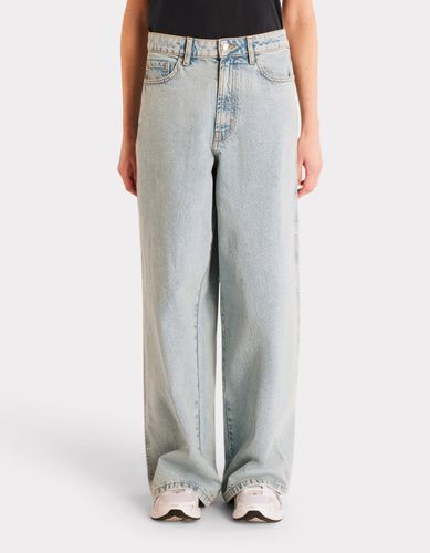 Jean large taille haute - bleu clair - celio - Modalova