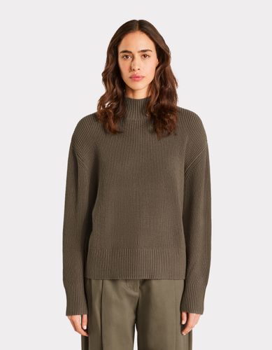 Pull à col montant côtelé - kaki - celio - Modalova
