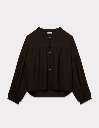 Blouse fluide en voile - noir - celio - Modalova