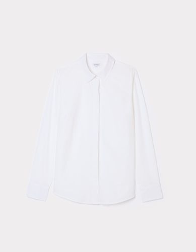 Chemise en popeline droite - blanc - celio - Modalova