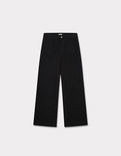 Pantalon large - noir - celio - Modalova