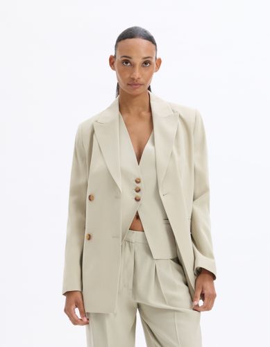 Veste blazer manches longues - gris - celio - Modalova