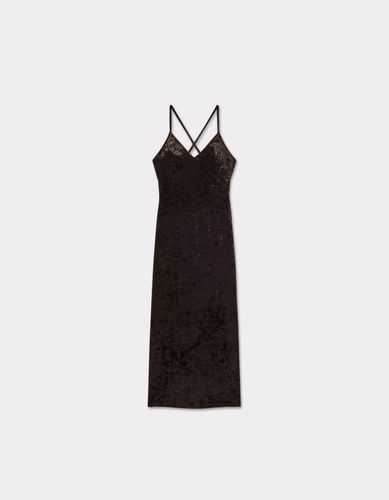 Robe de soirée en velour - noir - celio - Modalova