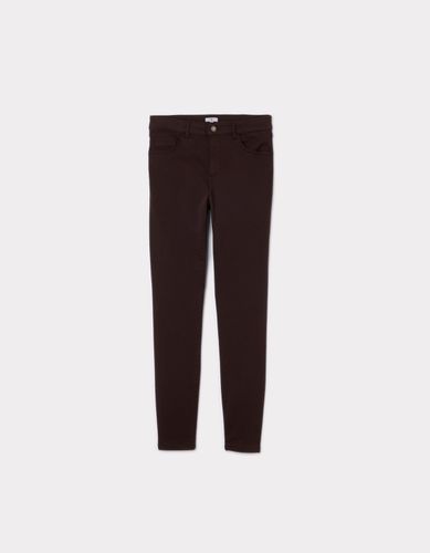 Pantalon slim ultrastretch - marron foncé - celio - Modalova