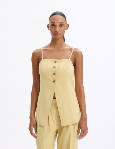 Top habillé à bretelle - jaune - celio - Modalova