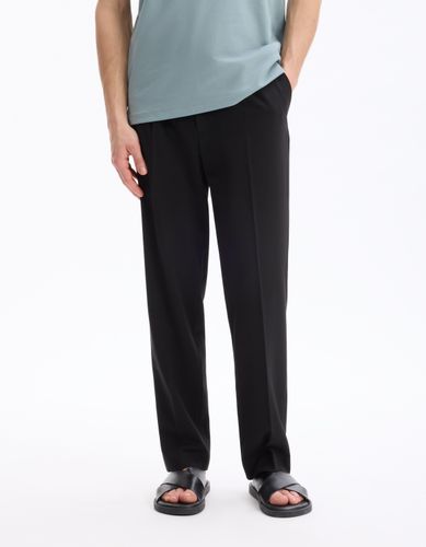 Pantalon loose stretch - noir - camaieu - Modalova