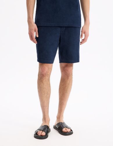 Bermuda 100% coton - marine - camaieu - Modalova