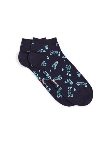 Chaussettes courtes motifs pistolets - marine - camaieu - Modalova