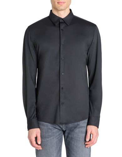Chemise slim à col français stretch - camaieu - Modalova