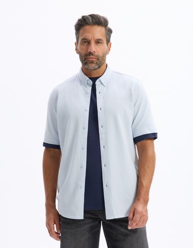 Chemisette regular jersey piqué - camaieu - Modalova