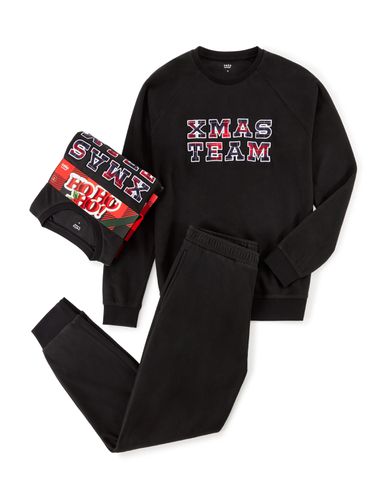 Coffret pyjama Ho Ho Ho - noir - camaieu - Modalova