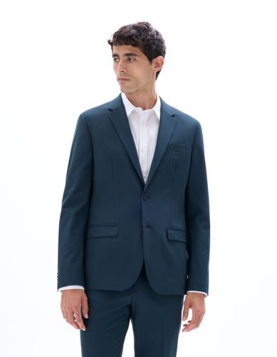 Veste de costume slim bi-stretch - foncé - camaieu - Modalova