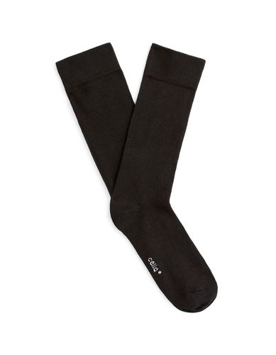 Chaussettes hautes coton - noir - camaieu - Modalova