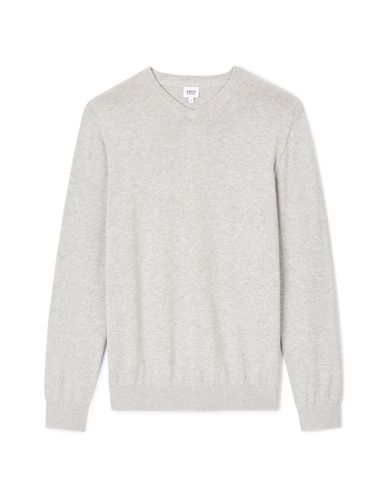 Pull col V 100% coton - gris chine - camaieu - Modalova