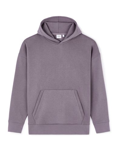 Sweat oversize à capuche 100% coton - gris - camaieu - Modalova