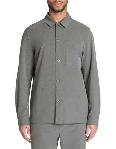 Surchemise stretch 1 poche - gris - camaieu - Modalova