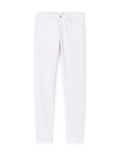 Jean slim coton stretch C25 - blanc - camaieu - Modalova