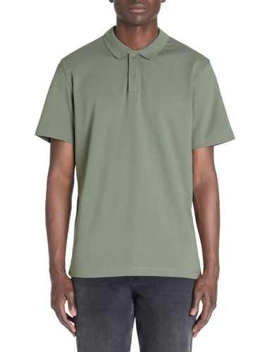 Polo regular coton mélangé - kaki - camaieu - Modalova