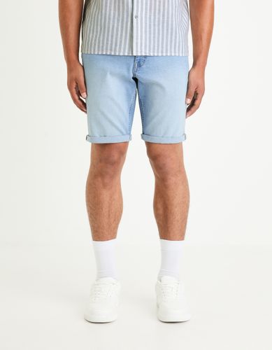 Bermuda en jean - bleu clair - camaieu - Modalova