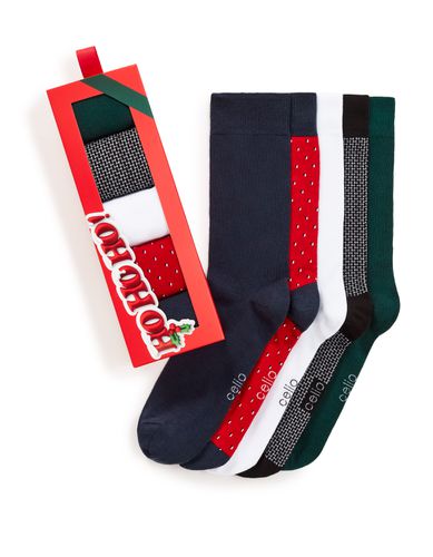 Coffret chaussettes noël lot de 5 - camaieu - Modalova