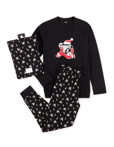 Coffret pyjama Pére Noël - noir - camaieu - Modalova