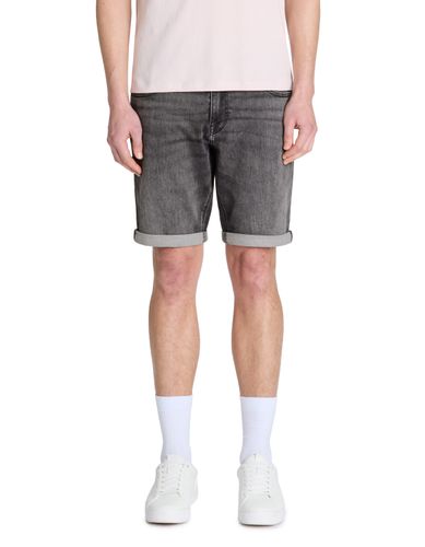 Bermuda straight en jean - gris - camaieu - Modalova